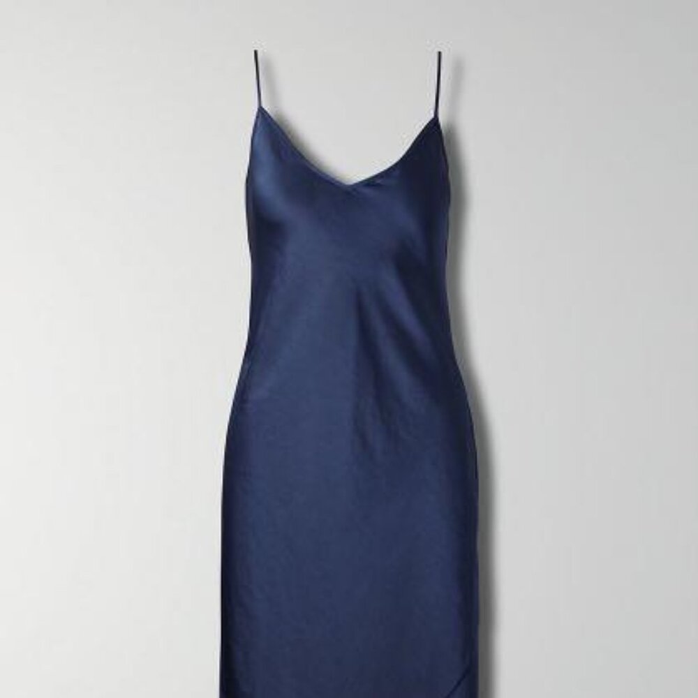 Aritzia Navy Midi Dress